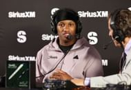 Michael Penix Jr. at SiriusXM at Super Bowl LVIII, February 7